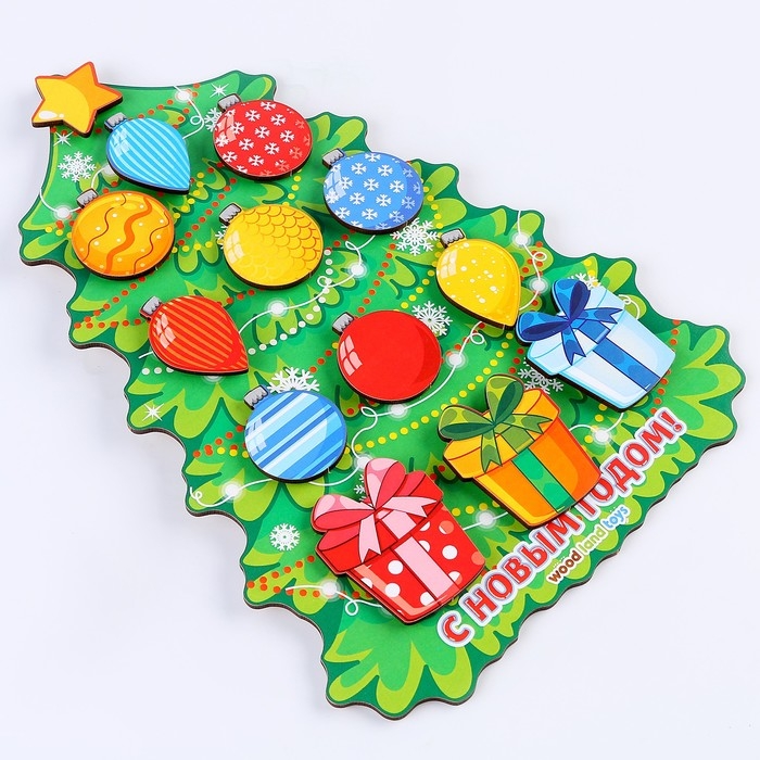 Сортер «Ёлка», на липучках Сортер «Ёлка», на липучках