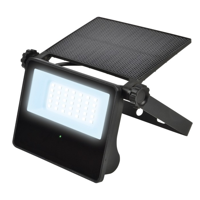 Садовый светильник на солнечной батарее, с датчиками движения и освещенности Uniel, LED, IP65, 6500К, 1300 Лм, 122х90х32 мм, цвет чёрный Садовый светильник на солнечной батарее, с датчиками движения и освещенности Uniel, LED, IP65, 6500К, 1300 Лм, 122х90х32 мм, цвет чёрный