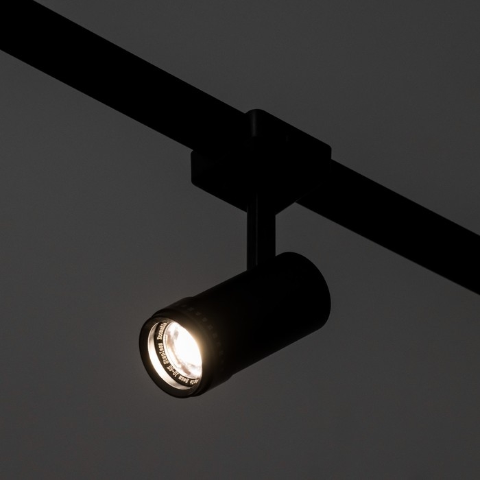 Светильник трековый SLIM Светильник трековый SLIM "Акцент" LED 9Вт 3000K-6000К 48V CRI90 черный 6х6х18,8см