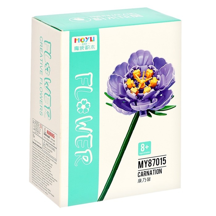 Конструктор Цветы «Гвоздика», 88 деталей Конструктор Цветы «Гвоздика», 88 деталей