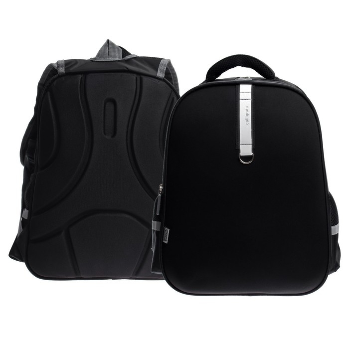 Рюкзак каркасный Calligrata, 39 х 30 х 14 см, Рюкзак каркасный Calligrata, 39 х 30 х 14 см, "Чёрный "Стиль"