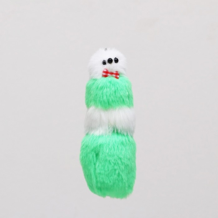 Мышь из искусственного меха, до 13 см, зелёная Мышь из искусственного меха, до 13 см, зелёная