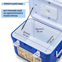 Термоконтейнер "Арктика", 30 л, 52 x 36.5 х 33 см, синий