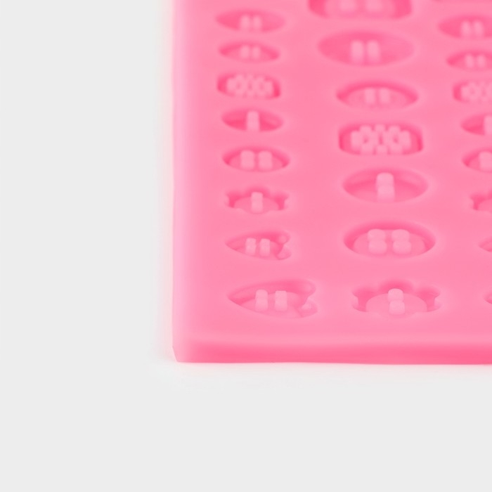 Молд «Пуговицы», силикон, 21,3×10,6 см, цвет МИКС Молд «Пуговицы», силикон, 21,3×10,6 см, цвет МИКС