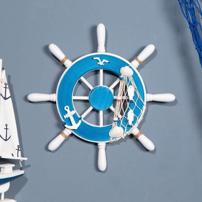 Сувенир интерьерный Сувенир интерьерный "Штурвал" 33см