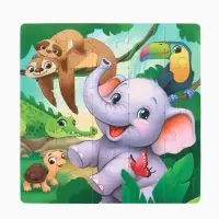 Магнитные пазлы для малышей &laquo;Зверята&raquo;, книга 3 в 1, Крошка Я