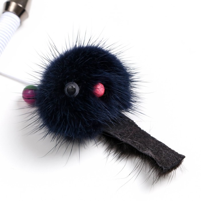 Дразнилка - удочка Дразнилка - удочка "Норковый зверек" на деревянной палочке, микс цветов