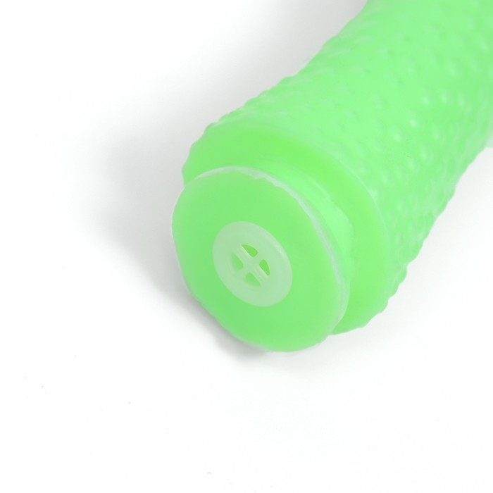 Игрушка пищащая Игрушка пищащая "Курица светящаяся" для собак, 28 см, зелёная