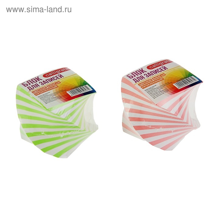 Блок бумаги для записей, на склейке, 9х9х9 см, спираль, пастель, белый Блок бумаги для записей, на склейке, 9х9х9 см, спираль, пастель, белый