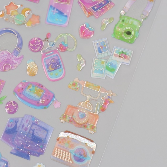 Наклейки для творчества пластик Наклейки для творчества пластик "Технические штучки" 9,3х20,4 см