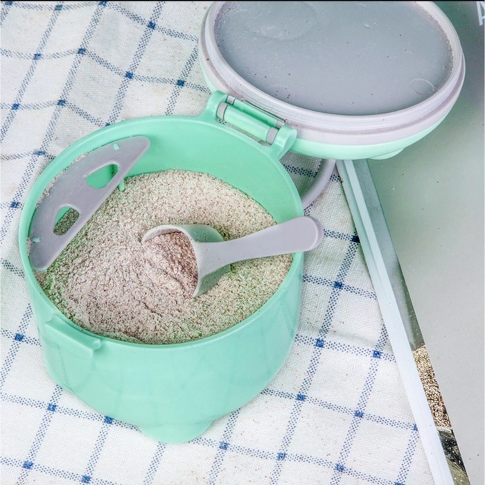 Контейнер для детского питания Мишка 2, 150 мл, цвет бирюзовый Контейнер для детского питания Мишка 2, 150 мл, цвет бирюзовый