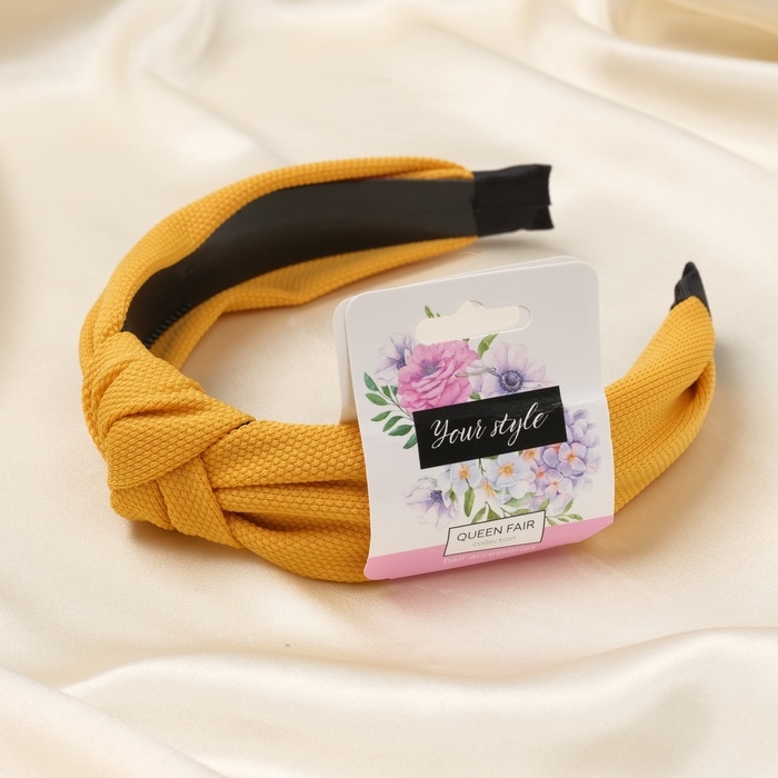 Ободок для волос Ободок для волос "Кэнди" 2,5 см, жёлтый