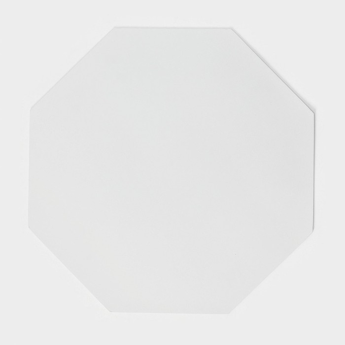 Салфетка сервировочная на стол «Тэм», d=38 см, цвет белый, восьмиугольник