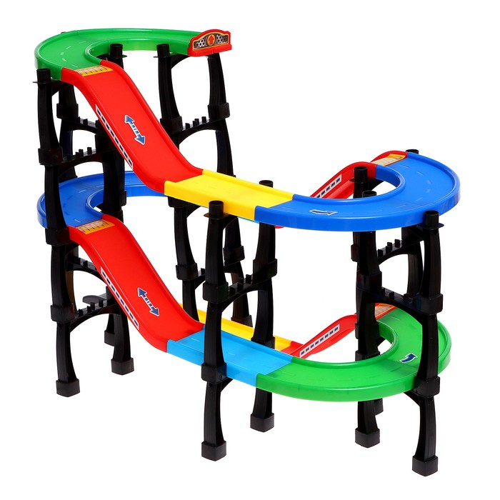 Гараж &laquo;Мегапаркинг&raquo;, 3 металлические машины, аксессуары