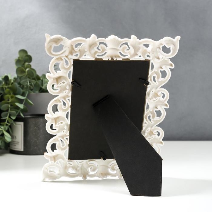 Фоторамка пластик 10х15 см "Розарий" золото 22х17 см