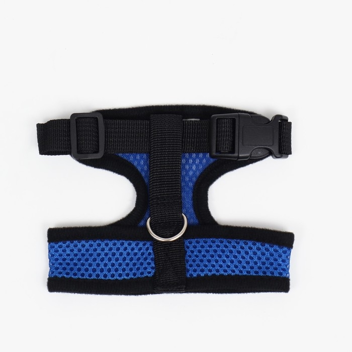 Шлейка мягкая из неопрена, размер M, ОШ 34 см, ОГ 32-42 см, синяя Шлейка мягкая из неопрена, размер M, ОШ 34 см, ОГ 32-42 см, синяя