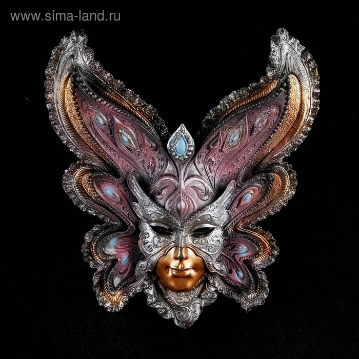 Венецианская маска Венецианская маска "Бабочка" 25см МИКС