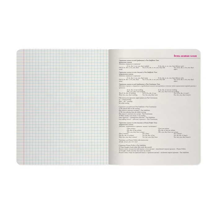 Тетрадь предметная "Зверобудни", 48 листов в клетку "Английский язык", обложка картон, ламинация SoftTouch