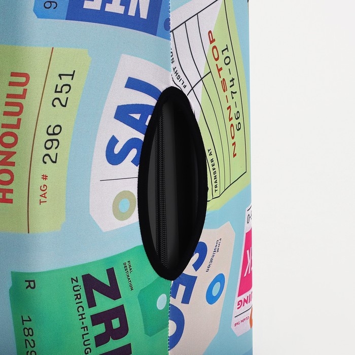 Чехол на чемодан L, цвет голубой/разноцветный