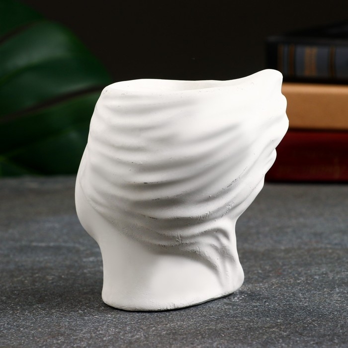 Фигурное кашпо  Фигурное кашпо "Гречанка" перламутр, 11х10х10см