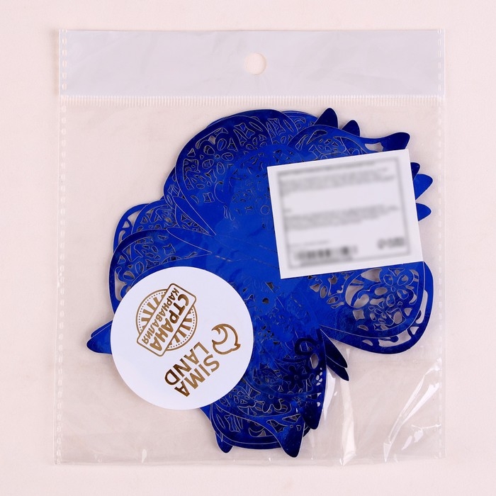 Набор топперов &laquo;Бабочки&raquo;, 12 штук, цвет синий