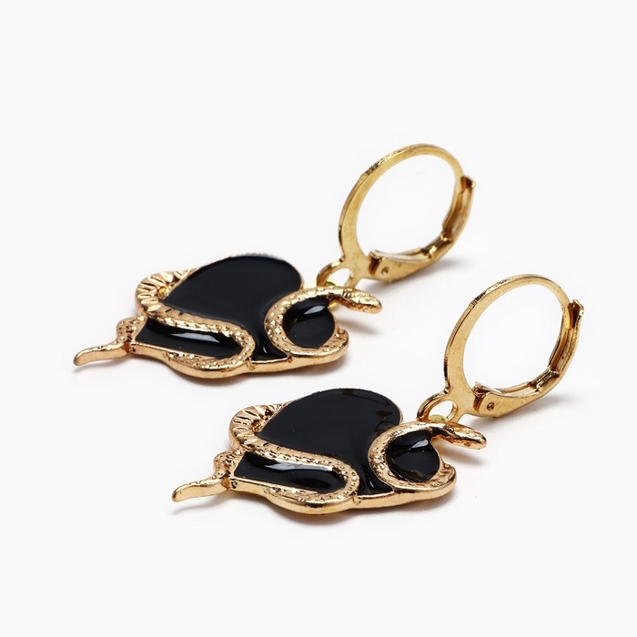 Серьги новогодние «Счастья в новом году», 4 х 1,7 см Серьги новогодние «Счастья в новом году», 4 х 1,7 см