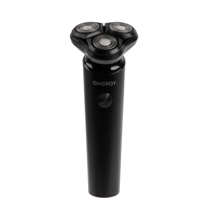 Электробритва Energy EN-727 5 Вт, роторная, 3 головки, влажное бритьё, от АКБ, чёрная Электробритва Energy EN-727 5 Вт, роторная, 3 головки, влажное бритьё, от АКБ, чёрная