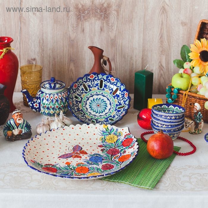 Ляган «Лето» в форме листка, 41 см Ляган «Лето» в форме листка, 41 см