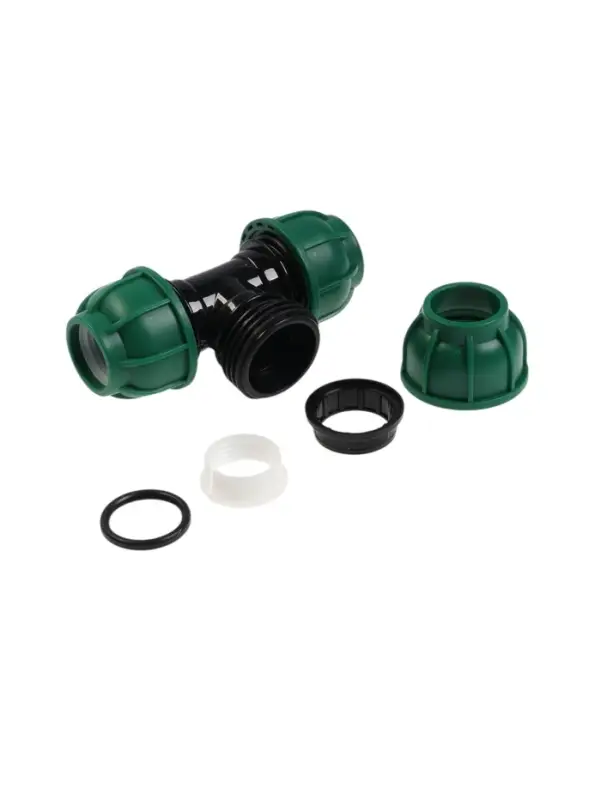 Тройник ПНД ZEIN, 32 мм, цанга