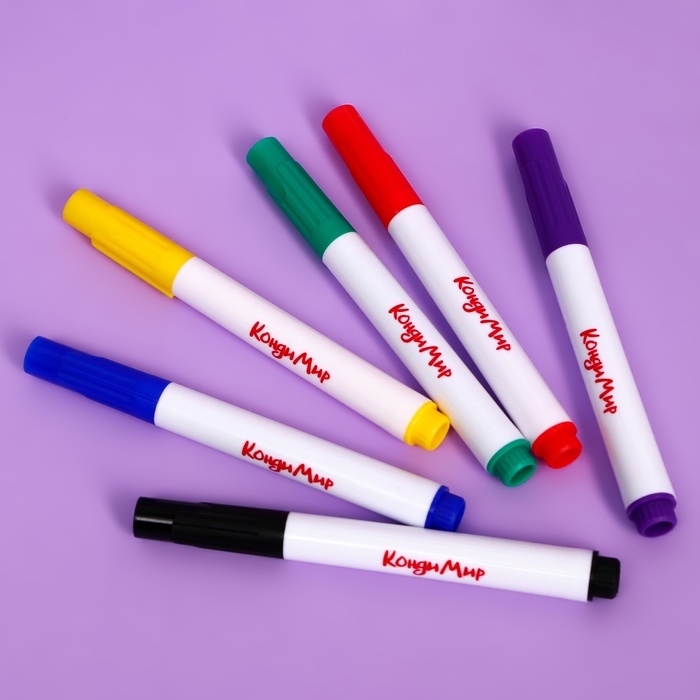 Маркер пищевой, набор 6 цветов Маркер пищевой, набор 6 цветов