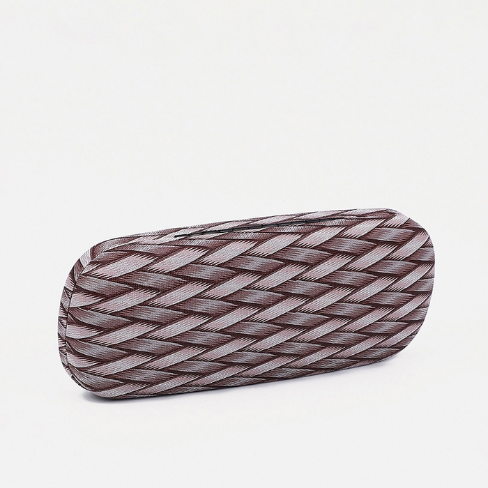 Футляр для очков на хлопушке, длина 16 см, цвет коричневый Футляр для очков на хлопушке, длина 16 см, цвет коричневый