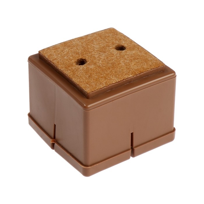 Накладка мебельная резина фетр, квадратная, d=30-35 мм, 4 шт Накладка мебельная резина фетр, квадратная, d=30-35 мм, 4 шт