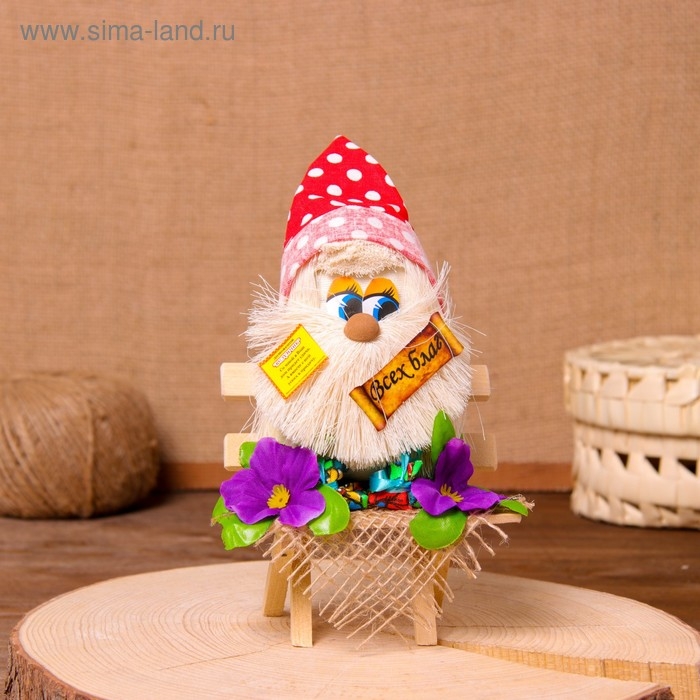 Оберег «Кузя принесёт счастье и достаток», микс Оберег «Кузя принесёт счастье и достаток», микс