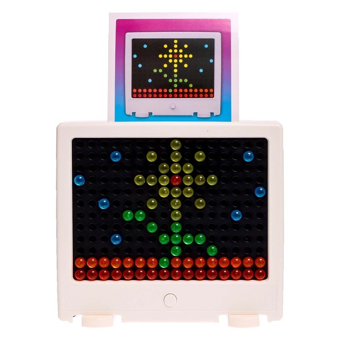 Светящийся конструктор-мозаика Light circle, 126 деталей, 10 карточек Светящийся конструктор-мозаика Light circle, 126 деталей, 10 карточек