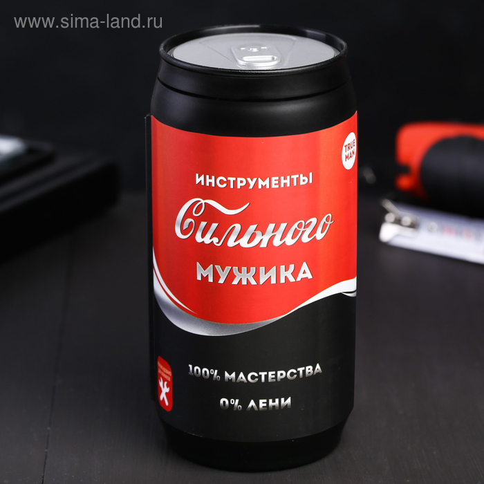 Набор инструментов в банке «Инструменты сильного мужика», 13 предметов Набор инструментов в банке «Инструменты сильного мужика», 13 предметов