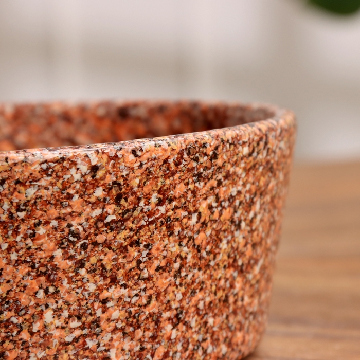 Кашпо Сахара коричневое кактусница, 1 л, d - 19 см Кашпо Сахара коричневое кактусница, 1 л, d - 19 см