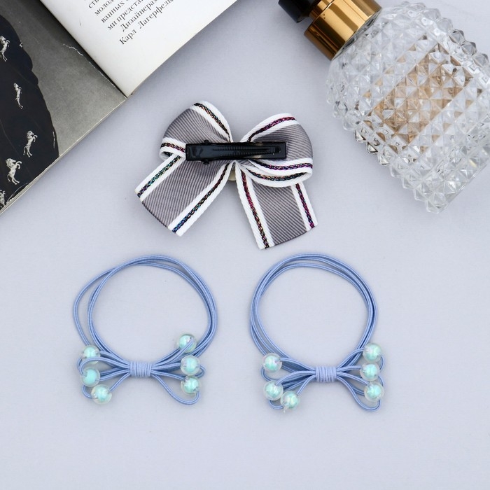 Набор для волос Набор для волос "Эстер" (2 резинки, 1 зажим 4 см) гламур полоски