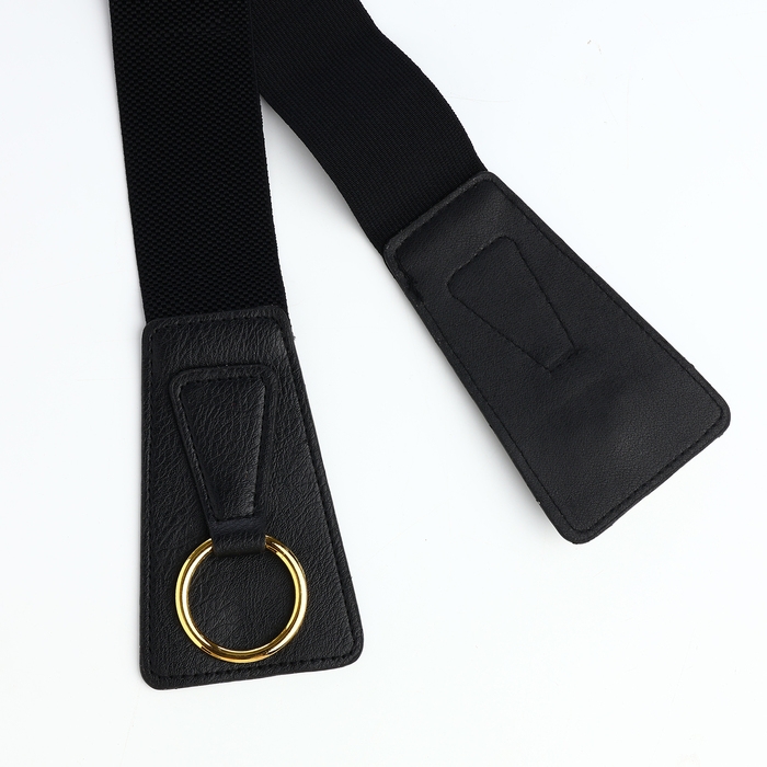 Ремень женский, ширина 8 см, пряжка золото, цвет чёрный Ремень женский, ширина 8 см, пряжка золото, цвет чёрный