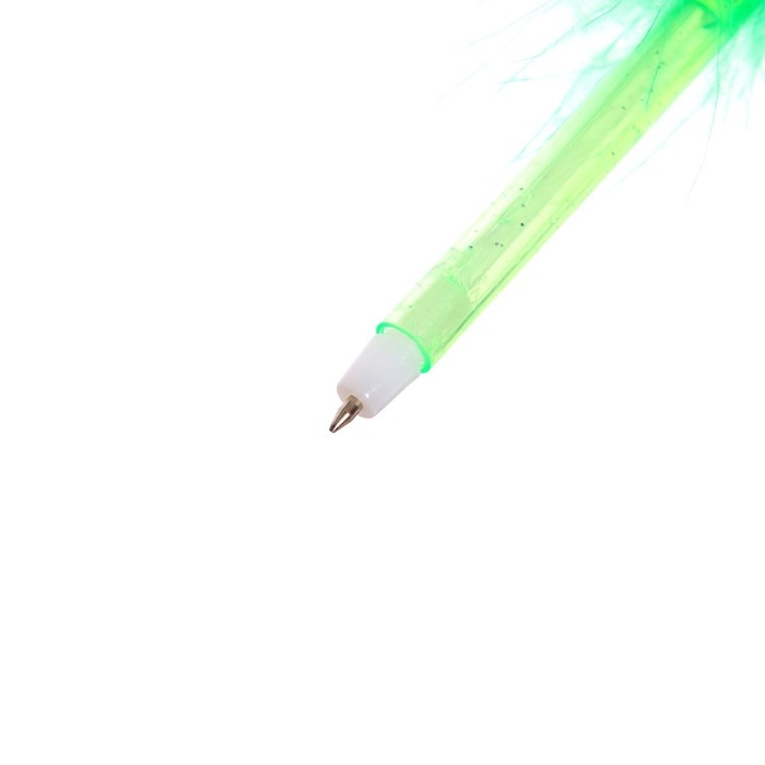 Ручка-прикол Calligrata "Страус-пух", шариковая, МИКС