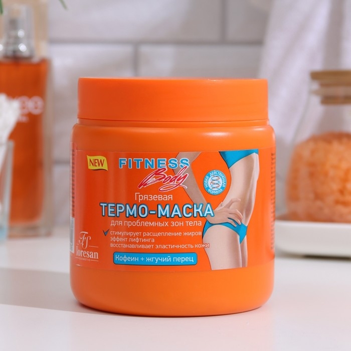 Термо-маска грязевая Fitness body для проблемных зон тела, 500 мл Термо-маска грязевая Fitness body для проблемных зон тела, 500 мл