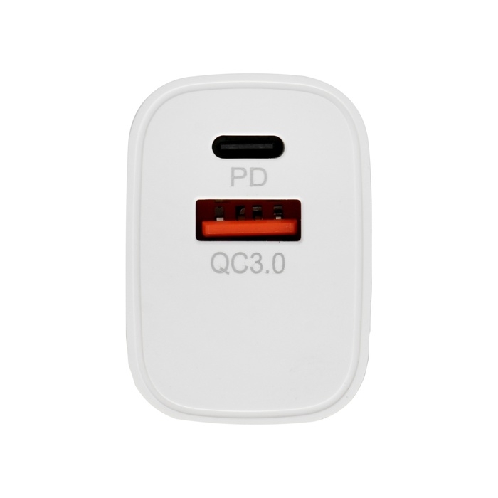 Сетевое зарядное устройство GQ-5, USB, Type-C, 3 A, 20 W, QC+PD, белое Сетевое зарядное устройство GQ-5, USB, Type-C, 3 A, 20 W, QC+PD, белое