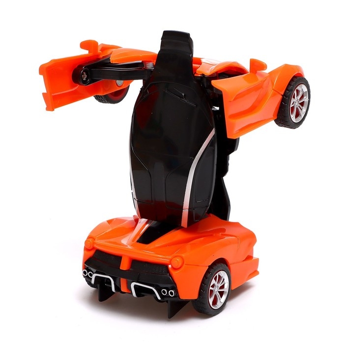 Робот инерционный «Спорткар», трансформируется при столкновении, цвета МИКС Робот инерционный «Спорткар», трансформируется при столкновении, цвета МИКС