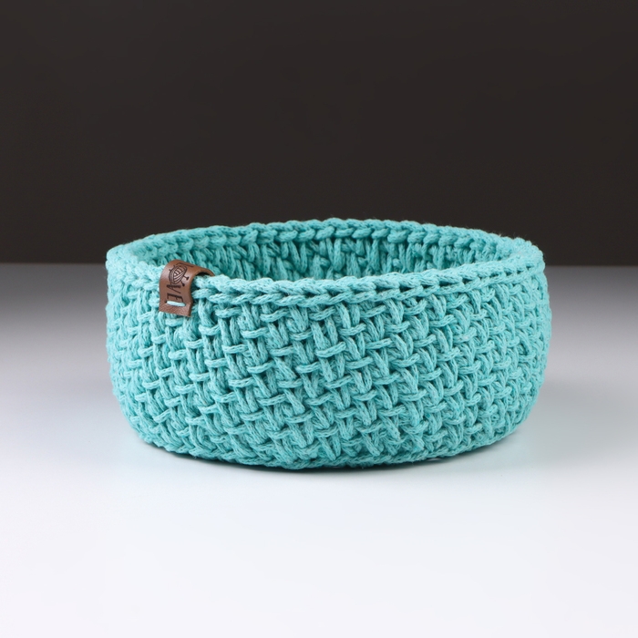 Корзинка  Корзинка "Малышка", 16 х 7,5 см, мятный, хлопок