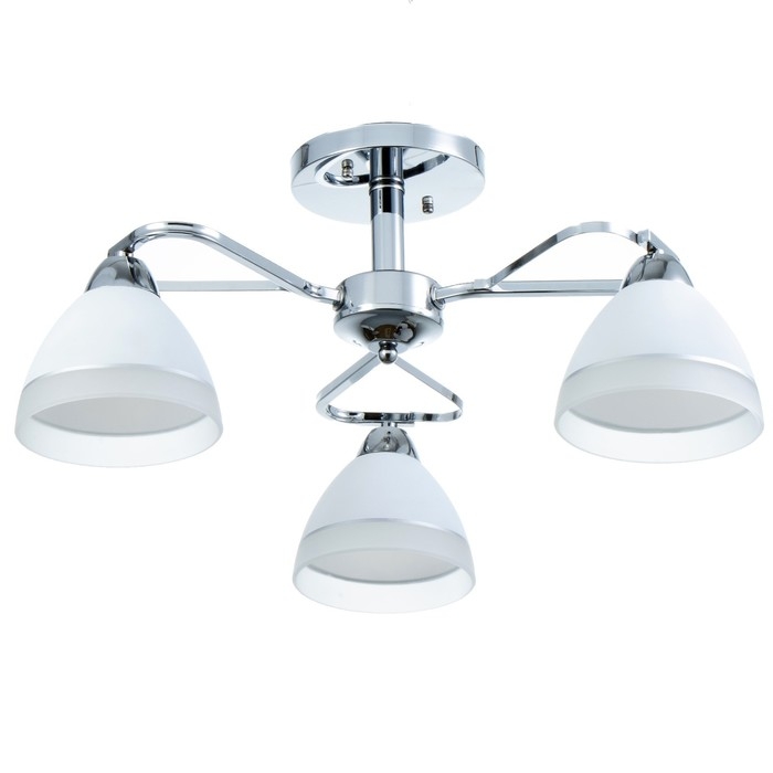 Люстра Люстра "Флёр" 3хЕ27 40Вт хром 57х57х25 см BayerLux