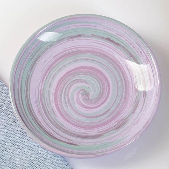 Блюдце Блюдце "Борисовское" малое, 10х2см, лаванда