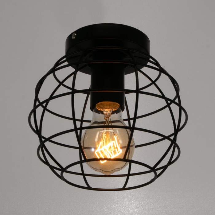 Люстра  Люстра "Нола" 1х60Вт E27 черный 18х18х14 см BayerLux