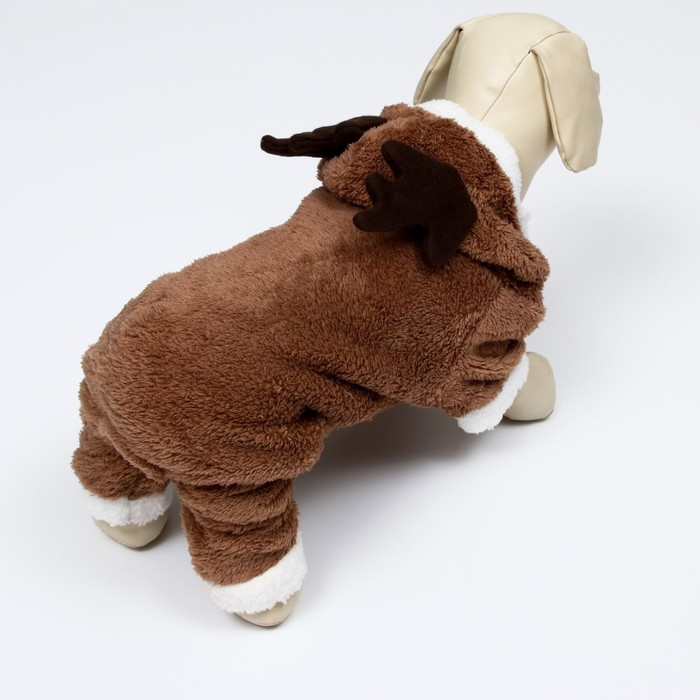 Новогодний костюм  Новогодний костюм "Олень",  XS (ДС 16, ОГ  27 см), коричневый