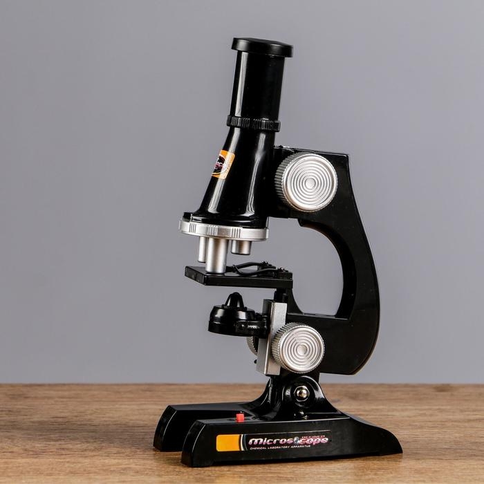 Микроскоп Микроскоп "Юный биолог", кратность увеличения 450х, 200х, 100х, черный