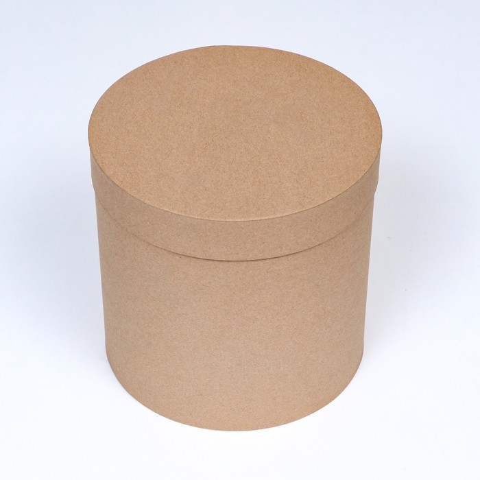 Шляпная коробка крафт , 23 х 23 см