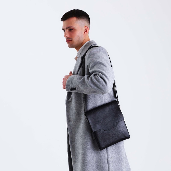 Сумка мужская, цвет чёрный Сумка мужская, цвет чёрный